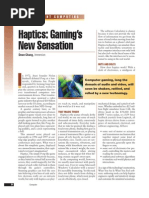 Haptics Gamings New Sensation