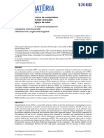 Comportamento Térmico de Compósitos de Poliestireno Reciclado Reforçado Com Celulose de Bagaço de Cana