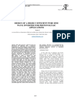 Design of A Highly Efficient Pure Sine Wave Inverter For Photovoltaic Applications