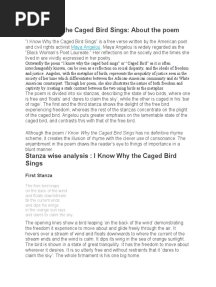 I Know Why The Caged Bird Sings