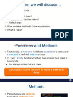 In This Lecture, We Will Discuss : Functions / Methods