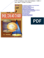 Text Book of 3 D Sphere Cone and Cylinder