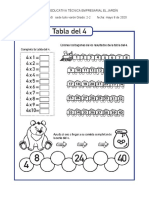 Actividad Matematicas Mayo 8