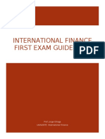 International Finance First Exam Guidelines
