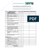 Lista de Chequeo para El Diagnóstico de Los Ambientes Escolares