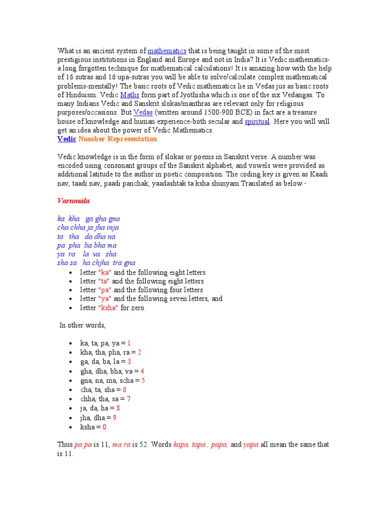VEDIC MATHS 17 FORMULAS WITH EXAMPLES PDF visual data 2
