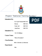 Project "National Training Bureau": Submitted by