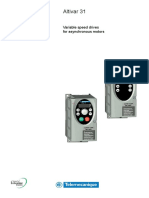 Altivar 31: Variable Speed Drives For Asynchronous Motors