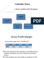 Profitability Ratios: Measures The Firms' Profits With The Given Level of Sales