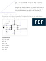 Using A 555 Timer Chip in Order To Control The Movement of A Servo Motor