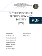 Output in Science, Technology and Society (STS)