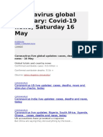 Coronavirus Global Summary: Covid-19 News, Saturday 16 May