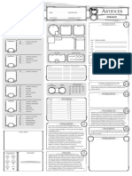 Class Character Sheet Artificer-Revisited Alchemist V10 Fillable PDF