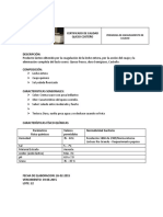 Ficha Técnica de Queso Costeño