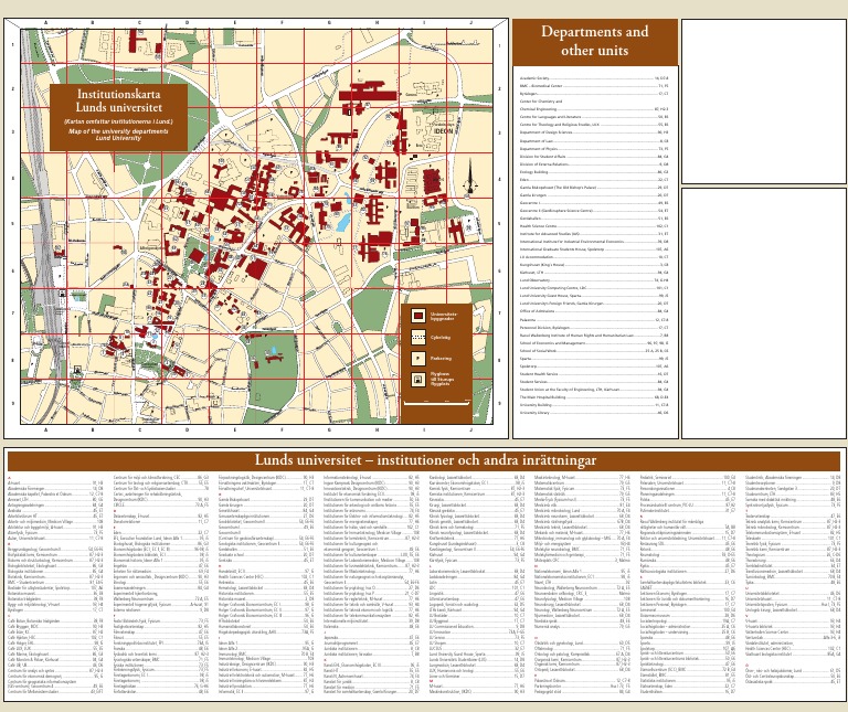 Departments and Other Units: Institutionskarta Lunds Universitet | PDF ...