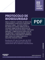 Protocolo - Subsector - Curtido - Recurtido Cueros Fabricacion Calzado Fabricacion Articulos de Viaje Maleta