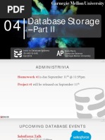 Database Storage: Intro To Database Systems Andy Pavlo