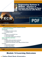 Engineering Systems in Motion:: Dynamics of Particles and Bodies in Planar Two Dimensional (2D) Motion