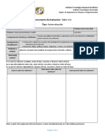 Instrumento de Evaluación: Tabla SQA Tipo: Autoevaluación