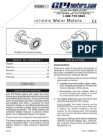 Medidor Flujo Marca Gpi, Modelo TM300-N Inf Tecnica