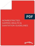 Nonrestricted Gaming Health & Sanitation Guidelines