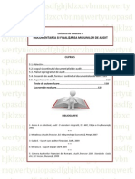 Audit Financiar - UI 5: Documentarea Si Finalizarea Misiunilor de Audit