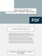 Evidence in Support of Periodontal Therapy-End Points