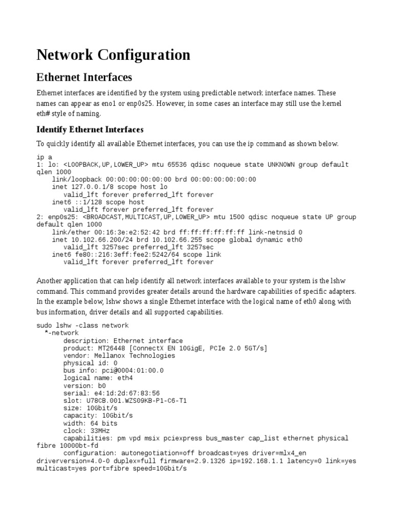 Netplan Ethernet Configuration Guide | PDF | Domain Name System ...