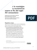 Fugas de La Nostalgia Memorias Excéntricas Sobre El Fin Del Siglo XX Venezolano Revista PDF