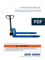 Operator'S Manual: Ept-55 Hand Pallet Truck