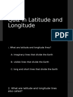 Quiz in Latitude and Longitude