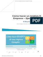 Cómo Hacer Un Análisis Dafo de Empresa + Ejemplos - Ana Trenza PDF
