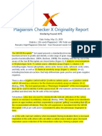 Plagiarism Checker X Originality Report: Similarity Found: 65%