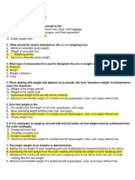 Examen de Peso y Balance Tema A Solucion PDF