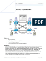 Chapter 10 Lab 10-1, Securing Layer 2 Switches: Topology