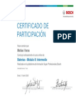 Baterías - Módulo II Intermedio - Certificado