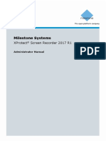 MilestoneXProtectScreenRecorder - AdministratorManual - en-US 2 PDF