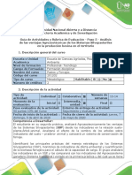 Guía de Actividades y Rúbrica de Evaluación - Paso 5 - Análisis Agrozootécnicas de Los Sistemas Silvopastoriles