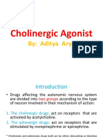 Cholinergic Agonist: By: Aditya Arya