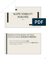 7.1 Slope Stability Analysis Finite Culmanns