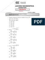 Evaluacion Diagnóstica Calculo Iii