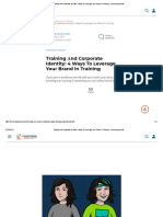 Training Αnd Corporate Identity - 4 Ways To Leverage Your Brand In Training - eLearning Industry PDF