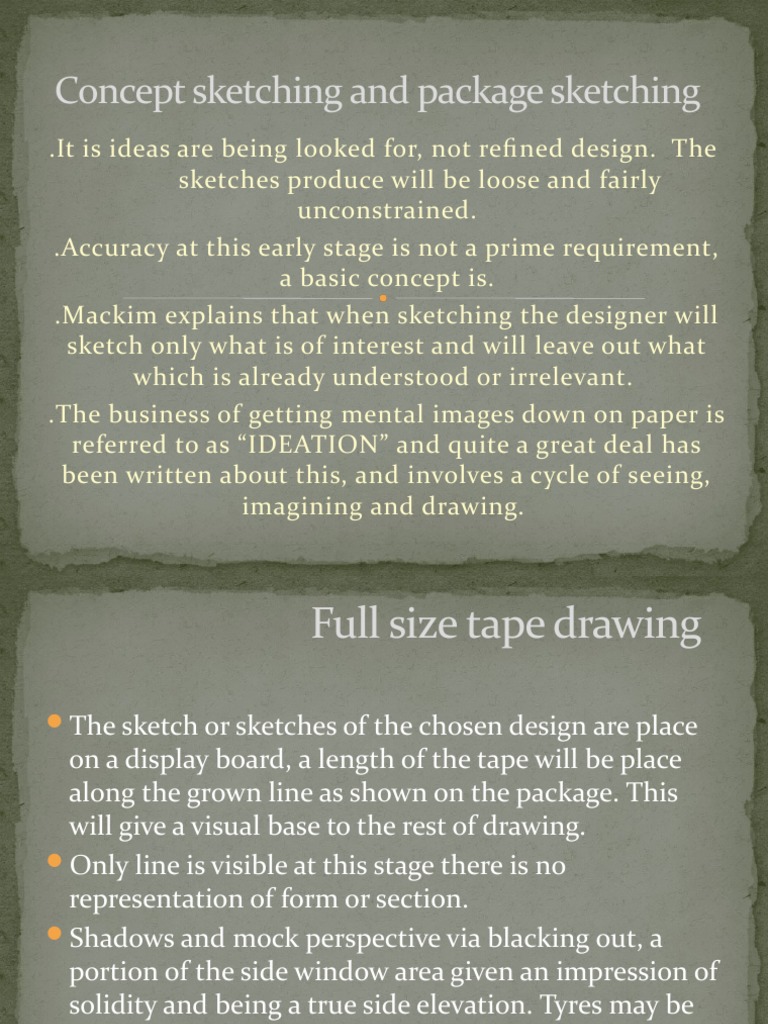 Concept Sketching and Package Sketching 1 | PDF | 3 D Printing ...