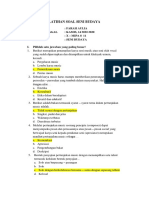 Soal Latihan Seni Budaya - Farah Aulia - X A8 - 11 PDF