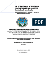 Estructura Del Informe Final de Proyecto Pem