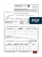 Application Form For Coc (Individual)