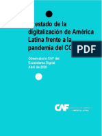 El Estado de La Digitalización de América Latina Frente A La Pandemia Del COVID-19