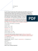 Exercise 1: CHIR12007 Clinical Assessment and Diagnosis Portfolio Exercises Week 7