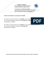 Decese Noi Confirmate Cu Virus Gripal - 17.03.2020 PDF