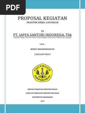 Contoh Proposal Pkl